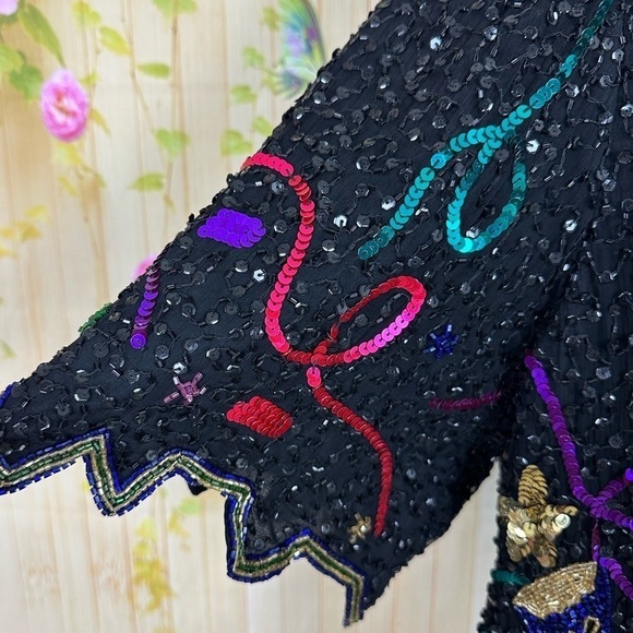 LAURENCE KAZAR Beaded Millennium Top - Picture 3 of 16